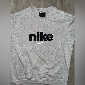Nike Heather Gray Tee with Black Logo